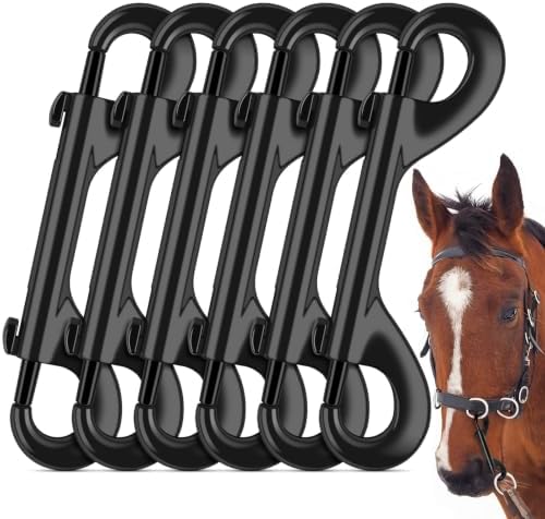 ERKOON 4.7 Inch Double End Trigger Snap Bolt Hooks for Horses (6 Pack)