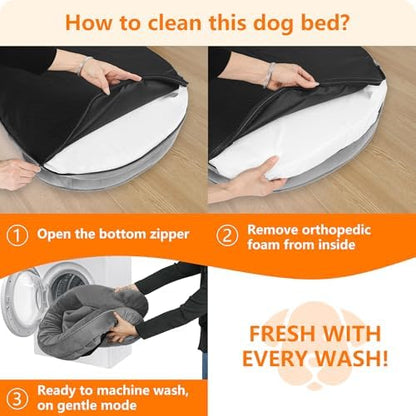 Orthopedic Waterproof XXX-Large Dog Bed Sofa, Gel Memory Foam, 53"