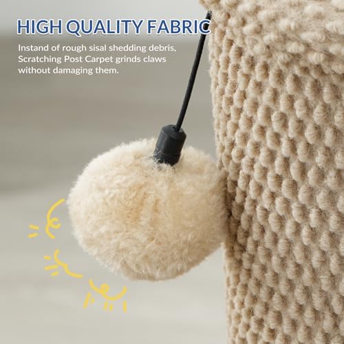 Cat Craft 41" Cat Scratching Post, Beige
