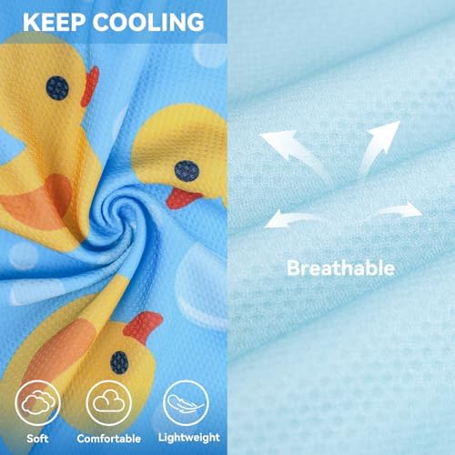 cyeollo 2Pack Dog Cooling Shirt Evaporative Cooling Vest, 2XL, Yellow Duck