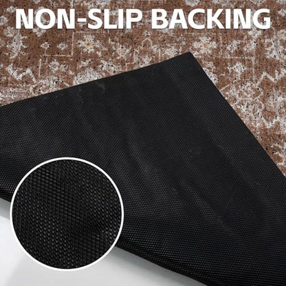 Cat Litter Mat Litter Trapping Mat, 24"x15" Waterproof Urine Proof Litter Box Mat Catcher Mat Non-Slip Washable for Kitty Kitten, Brown