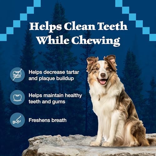 Blue Buffalo Wilderness Large Dog Dental Chews, Grain-Free, 10 oz