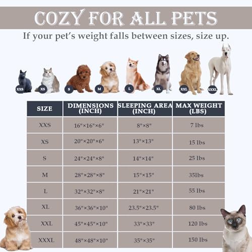 PBR-PL-0072 Washable Dog & Cat Bed for Ultra Large Small Medium Size Pet PBR-PL-0072