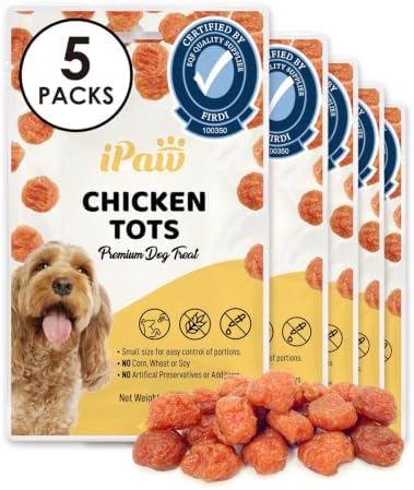 iPaw Chicken Tots Dog Treat,SQF-Certified Production Process,Training Treat