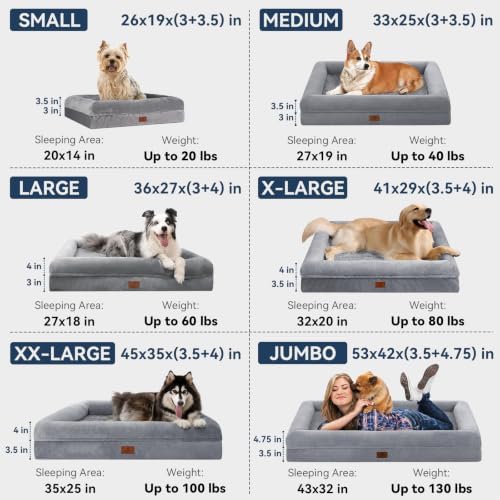 Orthopedic Dog Bed Waterproof Pet Sofa for Large Sized Dogs