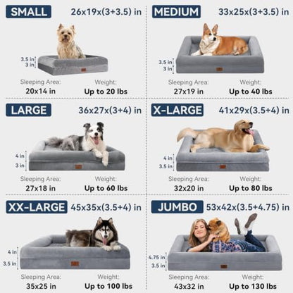 Orthopedic Dog Bed Waterproof Pet Sofa for Large Sized Dogs