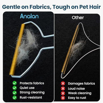 Analan 3 in 1 Pet Grooming & Hair Removal Kit (Sky Blue)