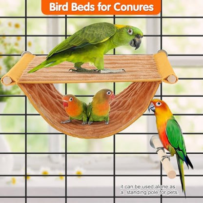 BWOGUE Bird Nest Bed Hanging Hammock, Parakeet Bed for Cage, Cockatiel Bed