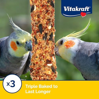 Vitakraft Crunch Sticks Cockatiel Treat Apricot & Peach Flavor - 2 Sticks