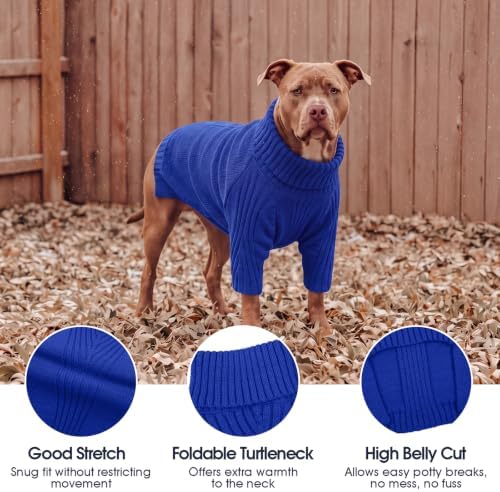 IECOii XXXL Dog Sweater,Warm Dog Sweaters for Extra Large Dogs Girl Boy