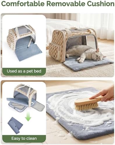 Homespon 34.5L Soft-Sided Cat Dog Carrier, Airline Approved Pet Bag