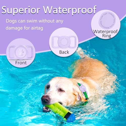 SANKALA Airtag Dog Collar Holder, Purple, 1 Pack