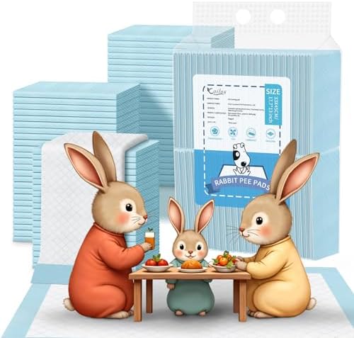 Rabbit Pee Pads Bunny Toilet/Potty Training Pad Super Absorbent Cage Liner
