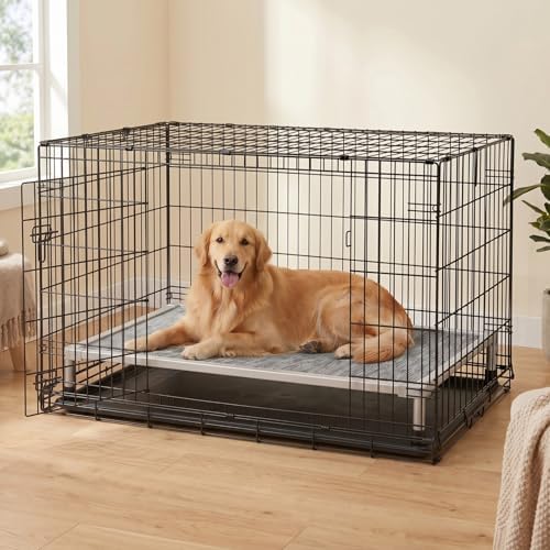 Veehoo Chew Proof Elevated Dog Bed, Silver Aluminum Dog Cot, Pre-Assembled