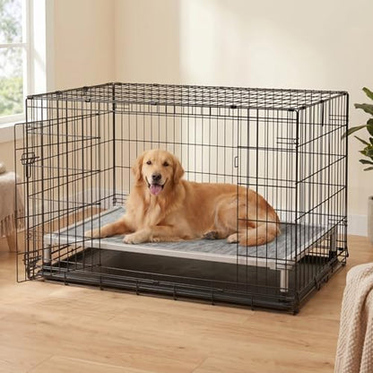 Veehoo Chew Proof Elevated Dog Bed, Silver Aluminum Dog Cot, Pre-Assembled