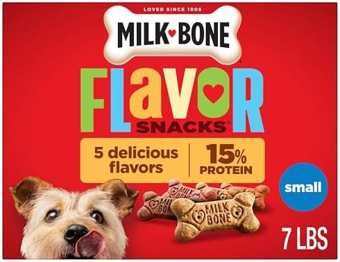 Milk-Bone Flavor Snacks Small Dog Biscuits, 7 lb Box