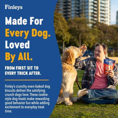 Finley's Crunchy Dog Biscuits Peanut Butter Pumpkin, 12oz, 6 Pack