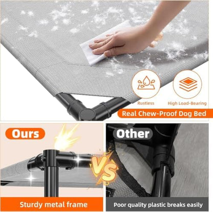 Simple Trending Raised Dog Bed for Large Dogs, Outdoor Elevated Dog Cot