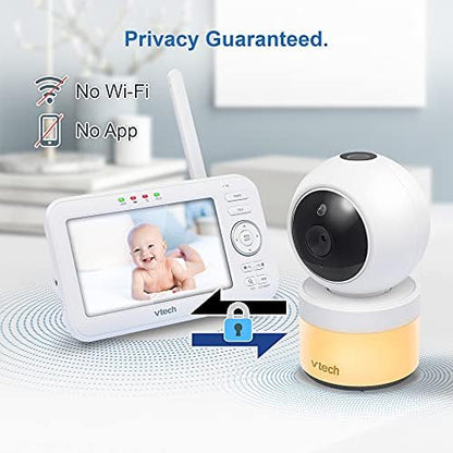 VTech VM5463-2 Video Baby Monitor with 2 Cameras, 5" HD Screen