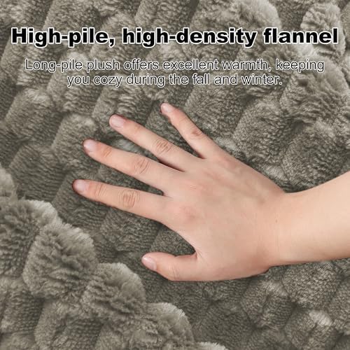 Dog Bed Crate Mat, Soft Durable Washable Anti-Slip Kennel Pad for Dogs & Cats, Reversible (Light Gray, L(35"*23"*1.5"))