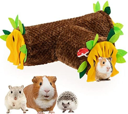 Guinea Pig Hideout, 3 Way Collapsible Small Animal Tunnel Cage Accessories