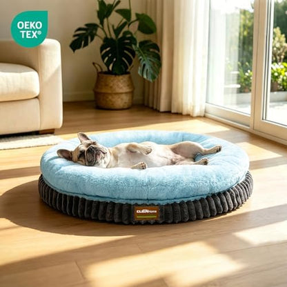 ClevaHome Orthopedic Dog Bed for Large Medium Dogs, 42in Ice Blue