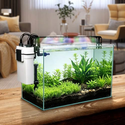 Vimvins 20 Gallon Glass Fish Tank