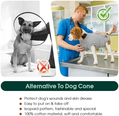 Kuoser Recovery Suit for Dogs After Surgery, Female Dog Onesie for Surgery