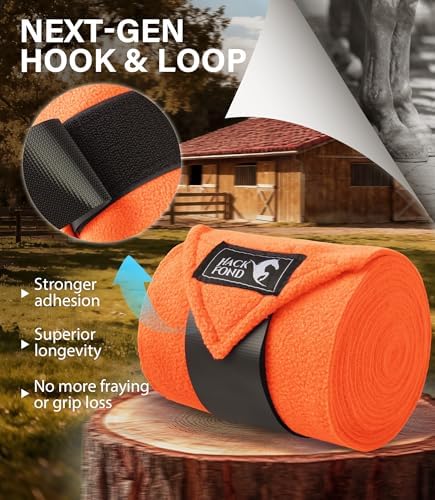 Polo Wraps for Horses Set of 4, Leg Wraps for Horses