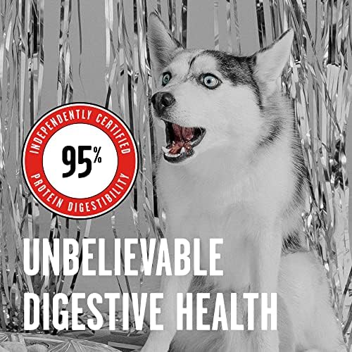 BIXBI Liberty Freeze-Dried Dog Food Topper & Treats, Beef – 98% Meat & Organs, No Refrigeration – USA Made, 12 oz