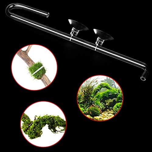 FEBSNOW Aquarium Suction Cups with Ties, Fish Tank Plant Holders