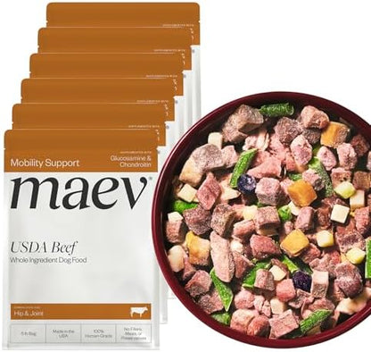 Maev Human-Grade Frozen Fresh Beef Dog Food, Hip & Joint, 30 lb