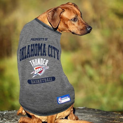 Pets First NBA Licensed Hoodies & T-shirt for Dogs & Cats, Oklahoma City Thunder, Medium