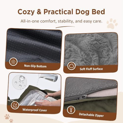 Comfort Expression Waterproof Orthopedic Dog Beds for Extra Large Dog