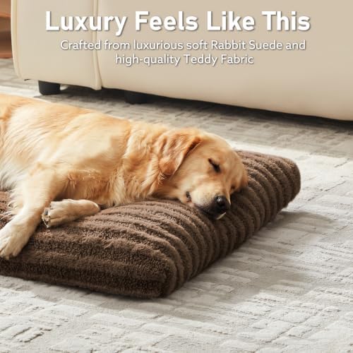 FURTIME Washable XL Dog Bed for Extra Large Dogs, Deluxe Dog Crate Beds