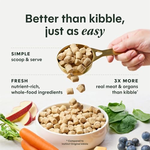 Instinct Freeze Dried Meals, Natural Dog Food, Cage-Free Chicken, 3 oz Bag