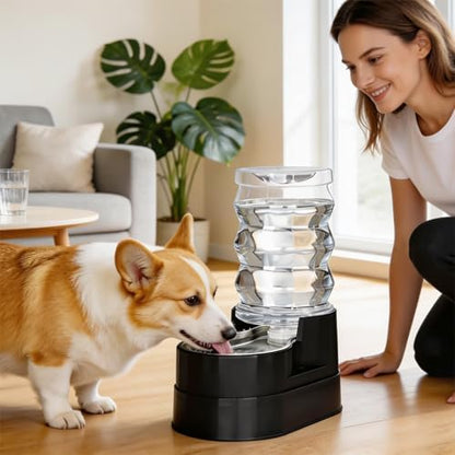 RIZZARI 7L Raised Dog Water Dispenser: Stable Base Design