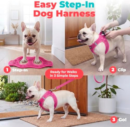 Voyager Step-in Air Dog Vest Harness - Fuchsia, XX-Small