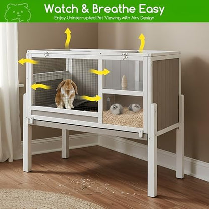 2-Story Guinea Pig Cage for Small Animals with Stand