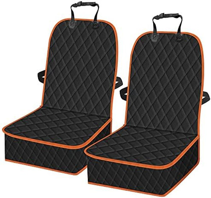 Femuar 2 Packs Car Front Seat Cover for Dogs, Waterproof Pet Car Seat Protector, Nonslip Scratch-Proof Dog Seat Cover for Cars, Trucks & SUVs