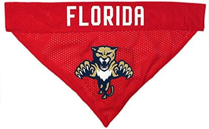 NHL FLORIDA PANTHERS BANDANA for DOGS & CATS, Small/Medium. - Cute & Stylish Bandana! The Perfect HOCKEY FAN Scarf Bandana, great for Birthdays or any Party!