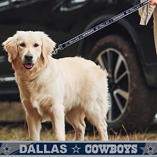 NFL PET Leash Dallas Cowboys Dog Leash, Large Football Team Leash for Dogs & Cats. A Shiny & Colorful Cat Leash & Dog Leash Licensed by The NFL