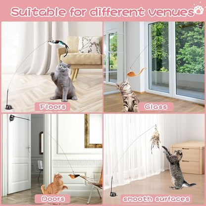 Interactive Bird Simulation Cat Toy Set