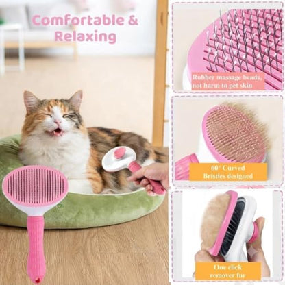 7Pcs Dog Grooming Kit, Pet Bath Supplies Deshedding Brush Dogs Cats