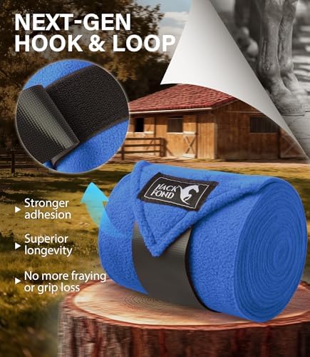 Polo Wraps for Horses Set of 4, Leg Wraps for Horses