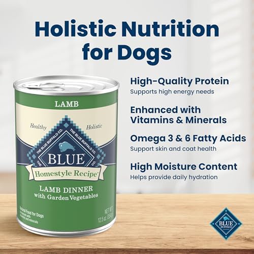 Blue Buffalo Homestyle Recipe Lamb Adult Wet Dog Food, 12.5 oz, 3 ct