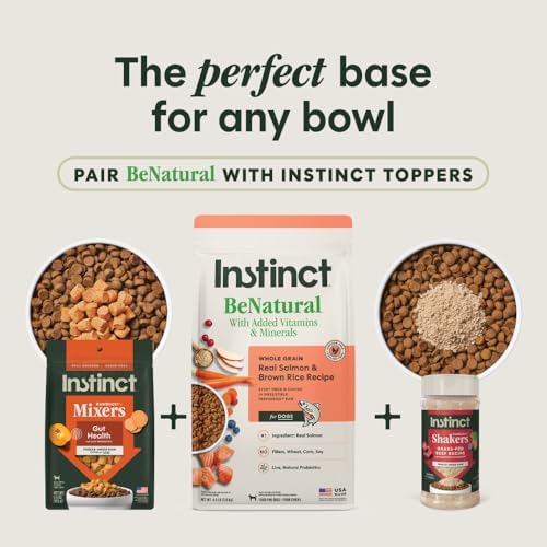 Instinct BeNatural Dry Dog Food, Whole Grain, Salmon & Brown Rice, 4.5 lb.
