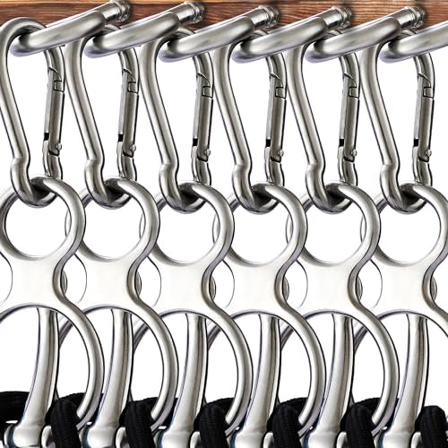 6PCS Horse Tie Ring, Safe Tie Horse Supplies, Humane Way Tie Ring, Magnetic Ring for Tying and Retracting, Helps Horse Pull Back and Releases Stress from The Horse