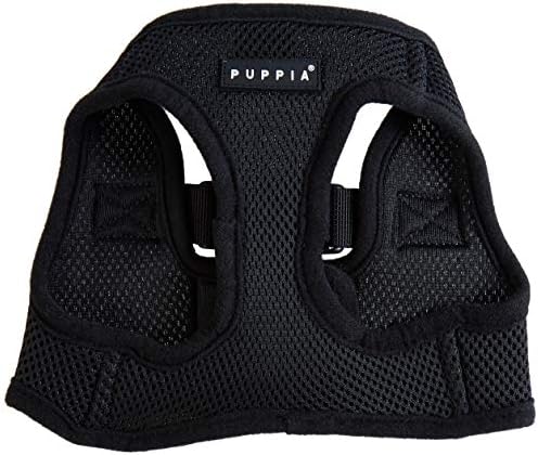 Puppia Soft Vest Dog Harness - Black - Large
