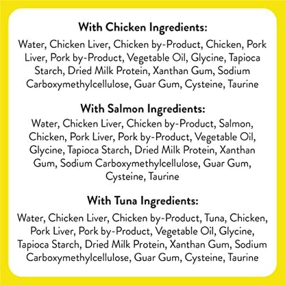 Temptations Creamy Puree Squeezable Lickable Cat Treats, Wet Cat Treats with Chicken, Salmon, and Tuna Variety Pack, 0.42 oz. Tubes, 24 Count, Pack of 2 (48 Total)